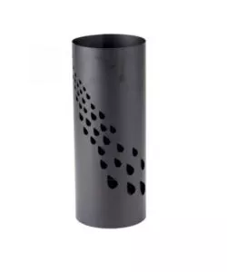 PORTA OMBRELLI NERO CILINDRICO, 19X19X46 CM